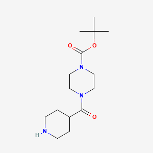 tert-Butyl 4-(piperidine-4-carbonyl)piperazine-1-carboxylate