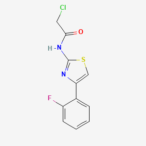 2-Chloro-N-(4-(2-fluorophenyl)thiazol-2-yl)acetamide