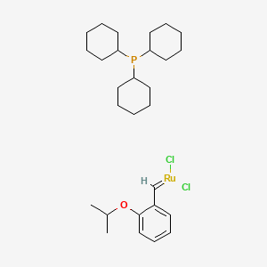 Dichloro(2-isopropoxyphenylmethylene)(tricyclohexylphosphine)ruthenium (II)