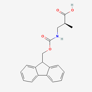 (S)-3-((((9H-Fluoren-9-yl)methoxy)carbonyl)amino)-2-methylpropanoic acid