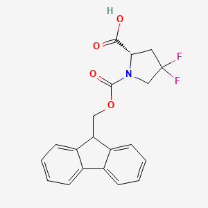 (S)-1-(((9H-Fluoren-9-yl)methoxy)carbonyl)-4,4-difluoropyrrolidine-2-carboxylic acid