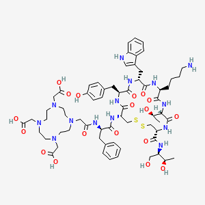 2,2',2''-(10-(2-(((R)-1-(((4R,7S,10S,13R,16S,19R)-13-((1H-Indol-3-yl)methyl)-10-(4-aminobutyl)-4-(((2R,3R)-1,3-dihydroxybutan-2-yl)carbamoyl)-16-(4-hydroxybenzyl)-7-((R)-1-hydroxyethyl)-6,9,12,15,18-pentaoxo-1,2-dithia-5,8,11,14,17-pentaazacycloicosan-19-