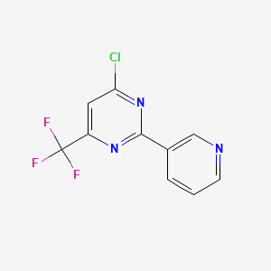 4‑Chloro‑2‑(pyridin‑3‑yl)‑6‑(trifluoromethyl)pyrimidine