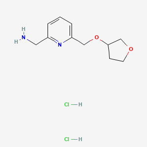6-[[(3-Tetrahydrofuranyl)oxy]methyl]pyridine-2-methanamine Dihydrochloride