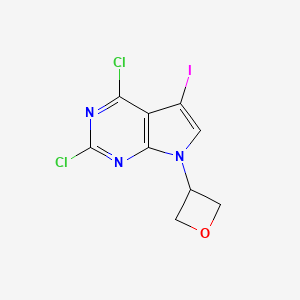 2，4-Dichloro-5-iodo-7-(oxetan-3-yl)-7H-pyrrolo[2，3-d]pyrimidine