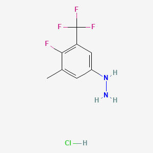 (4-Fluoro-3-methyl-5-(trifluoromethyl)phenyl)hydrazine hydrochloride