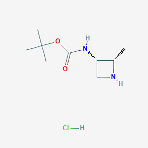 tert-Butyl ((2S,3S)-2-methylazetidin-3-yl)carbamate hydrochloride