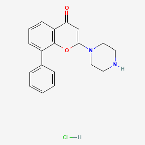 8-Phenyl-2-(piperazin-1-yl)-4H-chromen-4-one Hydrochloride