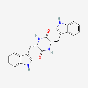 (3S,6S)-3,6-Bis((1H-Indol-3-yl)methyl)piperazine-2,5-dione