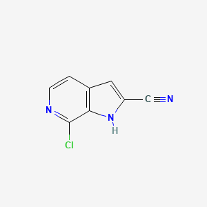 7-Chloro-1H-pyrrolo[2，3-c]pyridine-2-carbonitrile