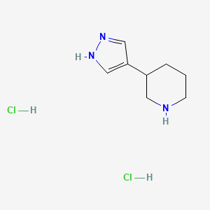3-(1H-Pyrazol-4-yl)piperidine dihydrochloride