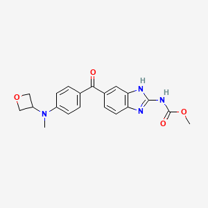 Methyl N-[6-[4-(methyl-3-oxetanylamino)benzoyl]-1H-benzimidazol-2-yl]carbamate