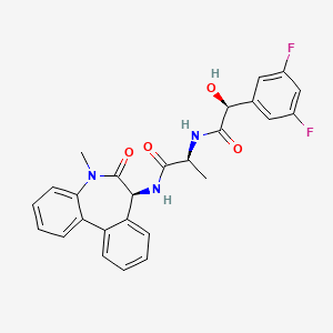 (S)-2-((S)-2-(3,5-Difluorophenyl)-2-hydroxyacetamido)-N-((S)-5-methyl-6-oxo-6,7-dihydro-5H-dibenzo[b,d]azepin-7-yl)propanamide