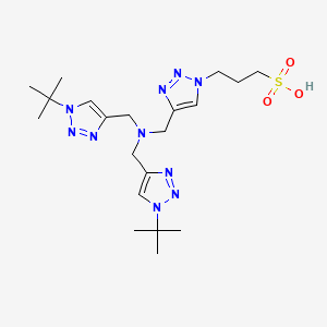 3-(4-((Bis((1-(tert-Butyl)-1H-1,2,3-triazol-4-yl)methyl)amino)methyl)-1H-1,2,3-triazol-1-yl)propane-1-sulfonic acid