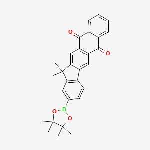 13，13-Dimethyl-2-(4，4，5，5-tetramethyl-1，3，2-dioxaborolan-2-yl)-6H-indeno[1，2-b]anthracene-6，11(13H)-dione