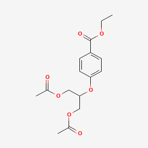 Ethyl 4-[2-(acetyloxy)-1-[(acetyloxy)methyl]ethoxy]benzoate