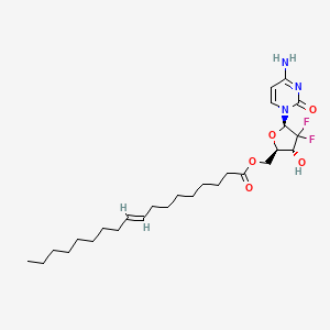 (E)-((2R,3R,5R)-5-(4-Amino-2-oxopyrimidin-1(2H)-yl)-4,4-difluoro-3-hydroxytetrahydrofuran-2-yl)methyl octadec-9-enoate