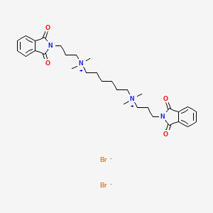 N1,N6-Bis(3-(1,3-dioxoisoindolin-2-yl)propyl)-N1,N1,N6,N6-tetramethylhexane-1,6-diaminium Bromide