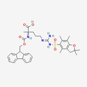 (S)-2-((((9H-Fluoren-9-yl)methoxy)carbonyl)amino)-2-methyl-5-(3-((2,2,4,6,7-pentamethyl-2,3-dihydrobenzofuran-5-yl)sulfonyl)guanidino)pentanoic acid