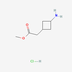 Methyl 2-(3-aminocyclobutyl)acetate hydrochloride