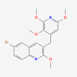 6-Bromo-2-methoxy-3-((2，3，6-trimethoxypyridin-4-yl)methyl)quinoline