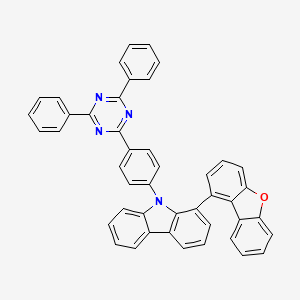 1-(1-Dibenzofuranyl)-9-[4-(4，6-diphenyl-1，3，5-triazin-2-yl)phenyl]-9H-carbazole