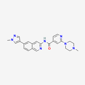 N-(6-(1-Methyl-1H-pyrazol-4-yl)isoquinolin-3-yl)-2-(4-methylpiperazin-1-yl)isonicotinamide