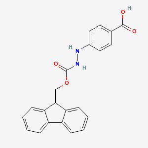 4-(2-(((9H-Fluoren-9-yl)methoxy)carbonyl)hydrazineyl)benzoic acid