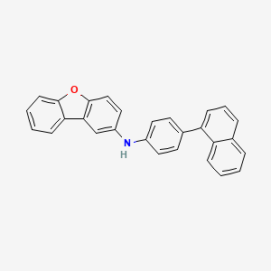 N-[4-(1-Naphthalenyl)phenyl]-2-dibenzofuranamine