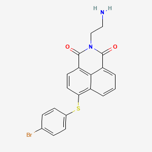 2-(2-Aminoethyl)-6-((4-bromophenyl)thio)-1H-benzo[de]isoquinoline-1,3(2H)-dione