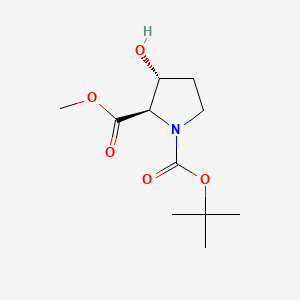 1-Tert-Butyl 2-Methyl (2R,3R)-3-Hydroxypyrrolidine-1,2-Dicarboxylate