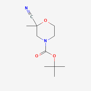 tert-Butyl 2-cyano-2-methylmorpholine-4-carboxylate