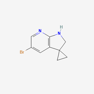 5'-bromo-1',2'-dihydrospiro[cyclopropane-1,3'-pyrrolo[2,3-b]pyridine]