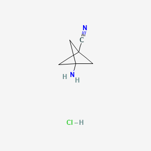 3-Aminobicyclo[1.1.1]pentane-1-carbonitrile hydrochloride