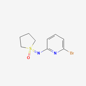 1-((6-Bromopyridin-2-yl)imino)tetrahydro-1H-1l6-thiophene 1-oxide