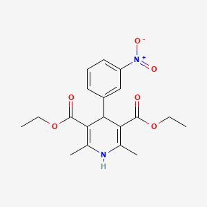 Diethyl 2,6‑dimethyl‑4‑(3‑nitrophenyl)‑1,4‑dihydropyridine‑3,5‑dicarboxylate