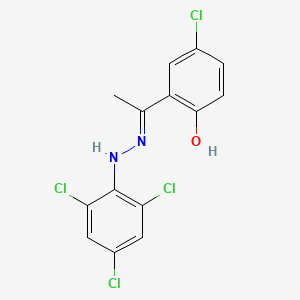 1-(5-Chloro-2-hydroxyphenyl)ethanone 2-(2,4,6-Trichlorophenyl)hydrazone