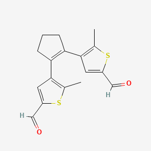 4,4'-(Cyclopent-1-ene-1,2-diyl)bis(5-methylthiophene-2-carbaldehyde)