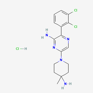 6-(4-Amino-4-methylpiperidin-1-yl)-3-(2,3-dichlorophenyl)pyrazin-2-amine Hydrochloride