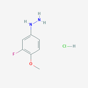 (3-Fluoro-4-methoxyphenyl)hydrazine hydrochloride