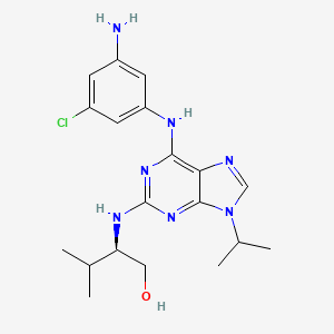(R)-2-((6-((3-Amino-5-chlorophenyl)amino)-9-isopropyl-9H-purin-2-yl)amino)-3-methylbutan-1-ol
