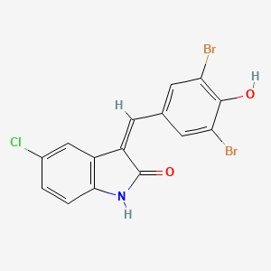 5-Chloro-3-(3,5-dibromo-4-hydroxybenzylidene)indolin-2-one