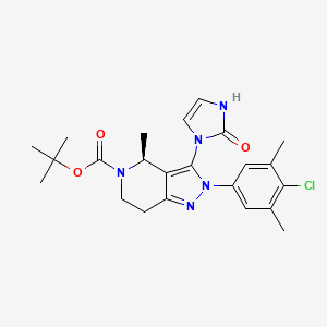 tert-Butyl (S)-2-(4-chloro-3，5-dimethylphenyl)-4-methyl-3-(2-oxo-2，3-dihydro-1H-imidazol-1-yl)-2，4，6，7-tetrahydro-5H-pyrazolo[4，3-c]pyridine-5-carboxylate