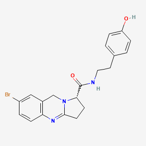 (S)-7-Bromo-N-(4-hydroxyphenethyl)-1,2,3,9-tetrahydropyrrolo[2,1-b]quinazoline-1-carboxamide