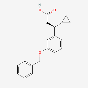 (βS)-β-Cyclopropyl-3-(phenylmethoxy)benzenepropanoic acid