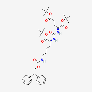 tri-tert-Butyl (9S,13S)-1-(9H-fluoren-9-yl)-3,11-dioxo-2-oxa-4,10,12-triazapentadecane-9,13,15-tricarboxylate