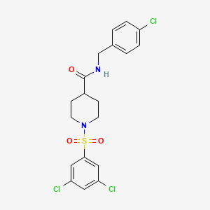 N-(4-Chlorobenzyl)-1-((3,5-dichlorophenyl)sulfonyl)piperidine-4-carboxamide