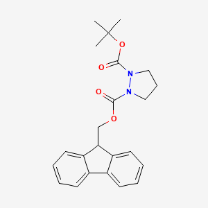 1-((9H-Fluoren-9-yl)methyl) 2-tert-butyl pyrazolidine-1,2-dicarboxylate