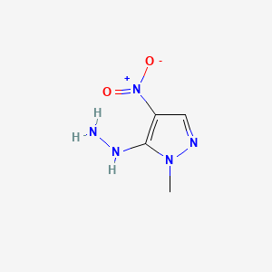 5-Hydrazineyl-1-methyl-4-nitro-1H-pyrazole