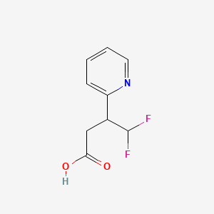 4，4-Difluoro-3-(pyridin-2-yl)butanoic acid